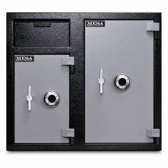 Depository Safe with Dual Doors Side by Side 2 Combination Dial Locks