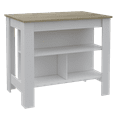 thumbnail image 1 of ANTIBACTERIAL DELOS KITCHEN ISLAND WHITE-LIGHT OAK, 1 of 8