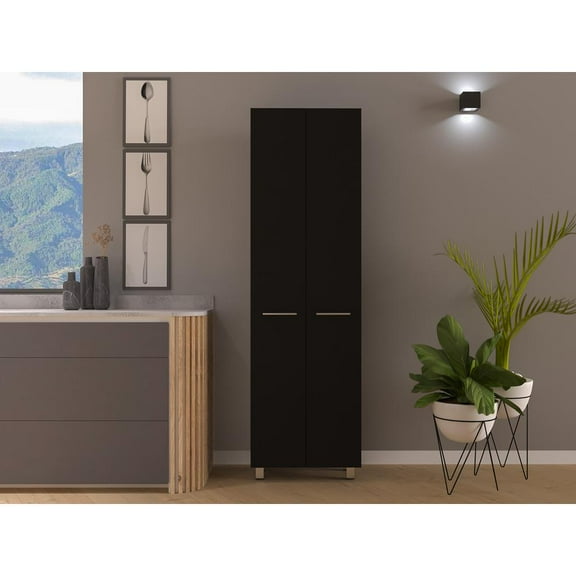 Depot E-Shop Tunez Pantry Cabinet White (2C) Blanco