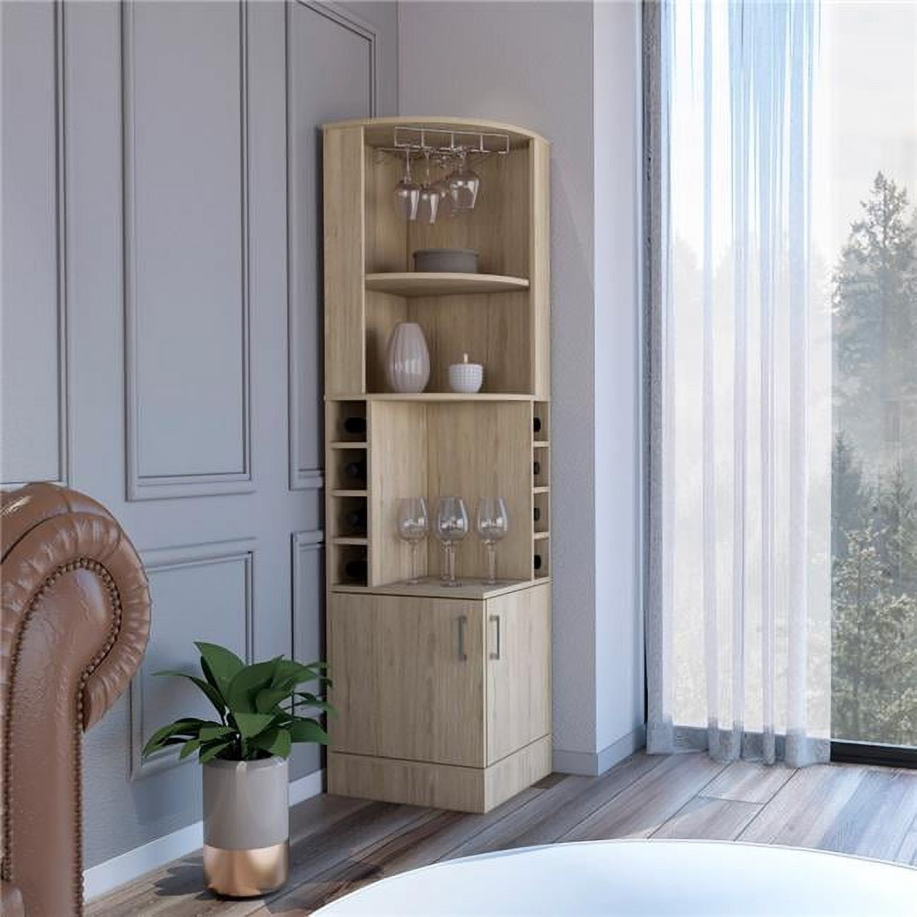 Depot DEBLR7887 Egina Corner Bar Light Pine