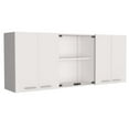 thumbnail image 1 of Olimpo 150 Wall Double Door Cabinet With Glass, Four Interior Shelves, Glass Cabinet, 1 of 7