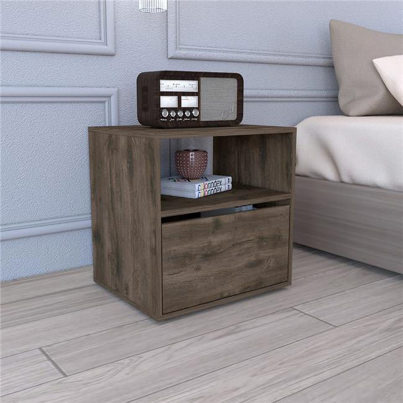 Depot DEMBW7946 Canadian Nightstand, Dark Brown
