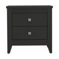 thumbnail image 1 of DEPOT E-SHOP Oasis Nightstand, Two Shelves, Four Legs, Countertop-Black, For Bedroom, 1 of 5