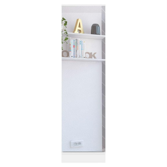 Depot E-Shop Charlotte Xl Shoe Rack With Mirror And 5 Inner Shelves, White