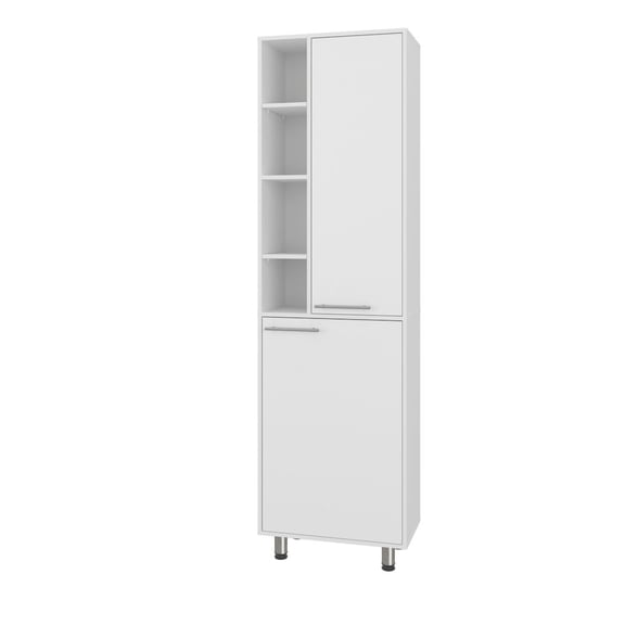 Depot E-Shop Enetai Kitchen Pantry, 2 Doors, 9 Shelves, 4 Legs, White