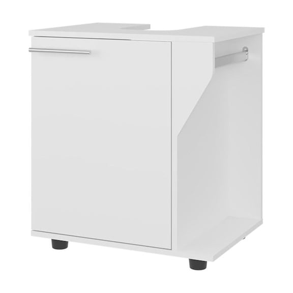 Depot E-Shop Enfield Under Sink Storage, 1 Door, 3 Shelves, 4 Legs, White