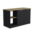 thumbnail image 1 of Depot E-Shop Kitchen Island with Large Countertop, Storage/Shelves/Double Door Cabinet, 1 of 6