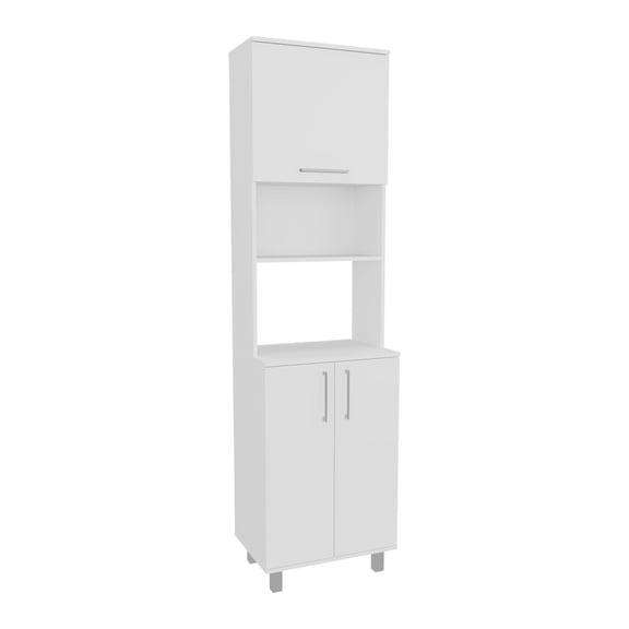 Depot E-Shop Maeser Kitchen Pantry, 3 Doors, 4 Legs, 5 Shelves, White