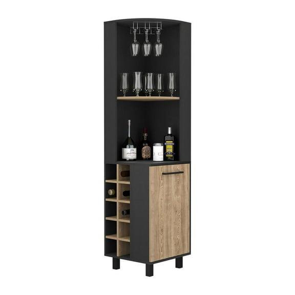 DEPOT E-SHOP Morocco Corner Bar Cabinet