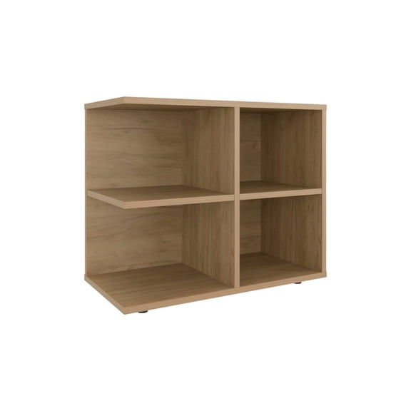 Depot E-Shop Orchards Console Sideboard, 4 Shelves, Natural Oak
