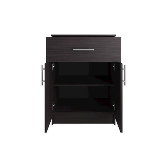 Depot E-Shop Pantry Organizer Cabinet with One Drawer, Two Interior Shelves, and Two Doors