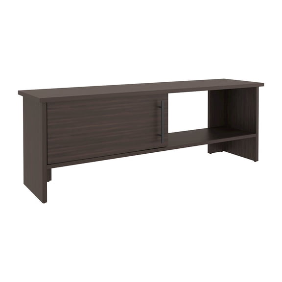 Depot E-Shop Trenton TV Stand, 1 Door, 1 Shelf, Dark Oak