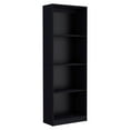 thumbnail image 1 of Depot E-Shop Vinton Bookcase with Spacious Tier-Shelving Design, Black, 1 of 6
