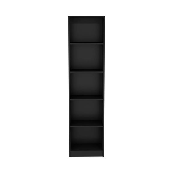 Depot E-Shop Vinton XS Bookcase Compact Bookshelf with Multiple Shelves, Black