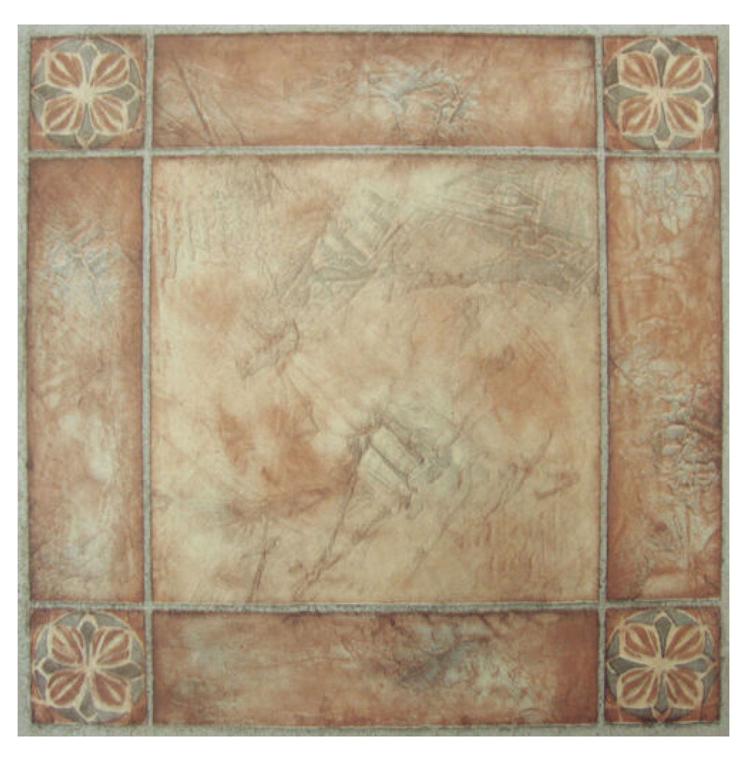 Sterling Spanish Rose 12" x 12" Self-Adhesive Vinyl Floor Tiles