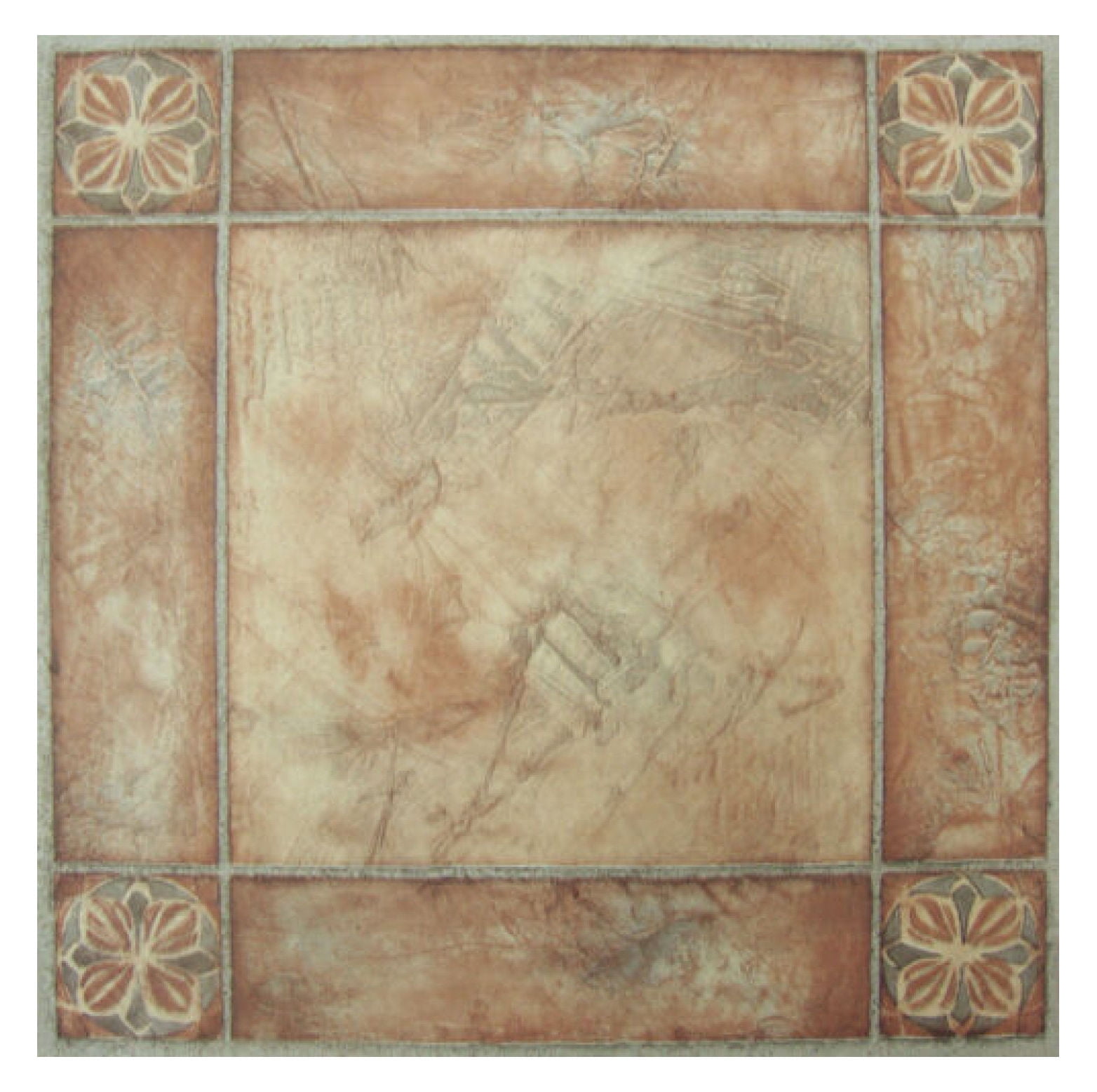 Sterling Spanish Rose 12" x 12" Self-Adhesive Vinyl Floor Tiles