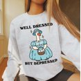 thumbnail image 1 of Depressed Goose Sweatshirt, Cute Duck Jumper, Cute Mushroom Sweater, Funny Quote Quote Trendy Crewneck, Depression Goose Cottagecore Clothes, 1 of 2
