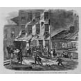 thumbnail image 1 of Depressing Scene Of Poverty At Five Points In New York City. People At A Tenement House Watch Men Carry Out A Coffin In, 1 of 2