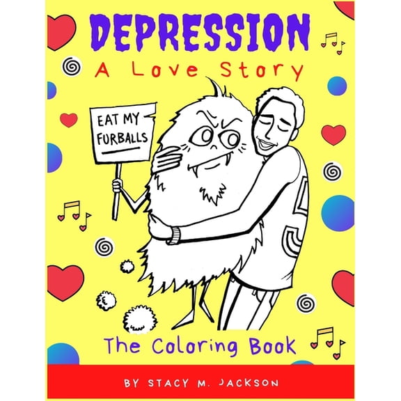 Depression : A Love Story (The Coloring Book) (Paperback)