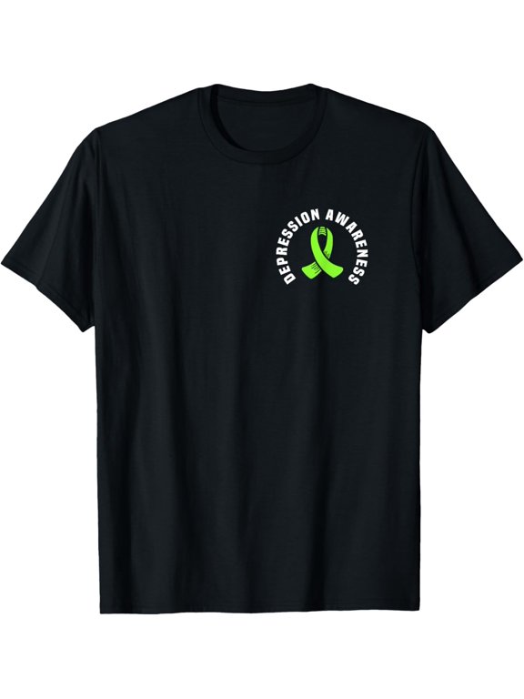 Depression Awareness Pocket Design Support Mental Health T-Shirt