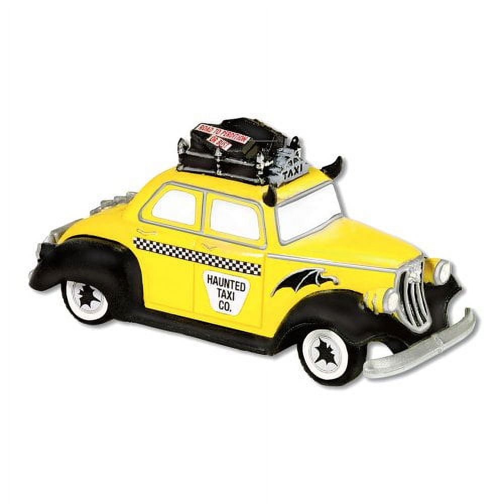 Dept 56 Accessories HAUNTED TAXI Ceramic Snow Village Halloween Cab 53213