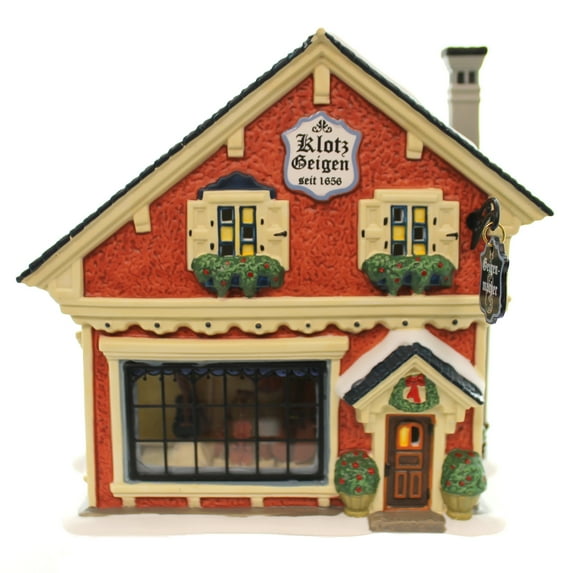 Dept 56 Buildings Violin Maker Porcelain Alpine Village Series 4044782