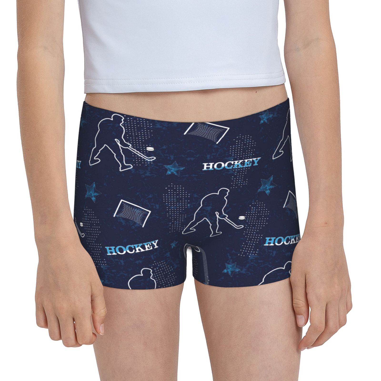 Easygdp Hockey Players Girls Hipster Cotton Underwear Little Girls