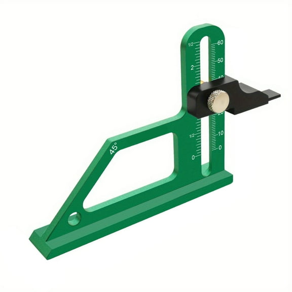 Depth Measuring Ruler Height Gauge with Inch Metric Scale Woodworking Measurement Tool Instrument Height Gauge