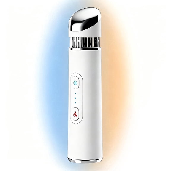 Zvous Depuffing Wand with Hot & Cold – Beauty Wand,Eye Massager for Puffiness, Dark Circles, Reduction Fine Lines Skin Tightening & Radiance(White)