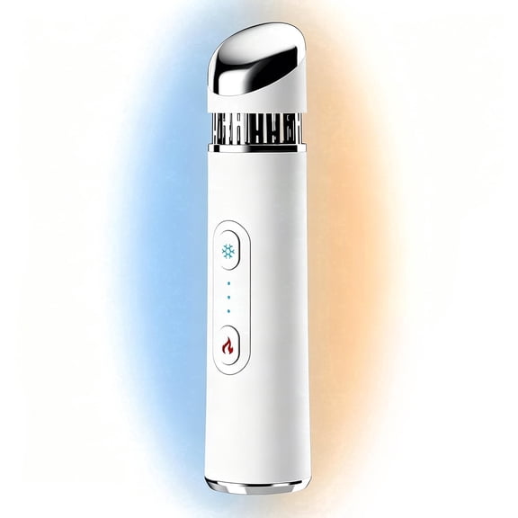 Zvous Depuffing Wand with Hot & Cold – Beauty Wand,Eye Massager for Puffiness, Dark Circles, Smoother Skin (White)