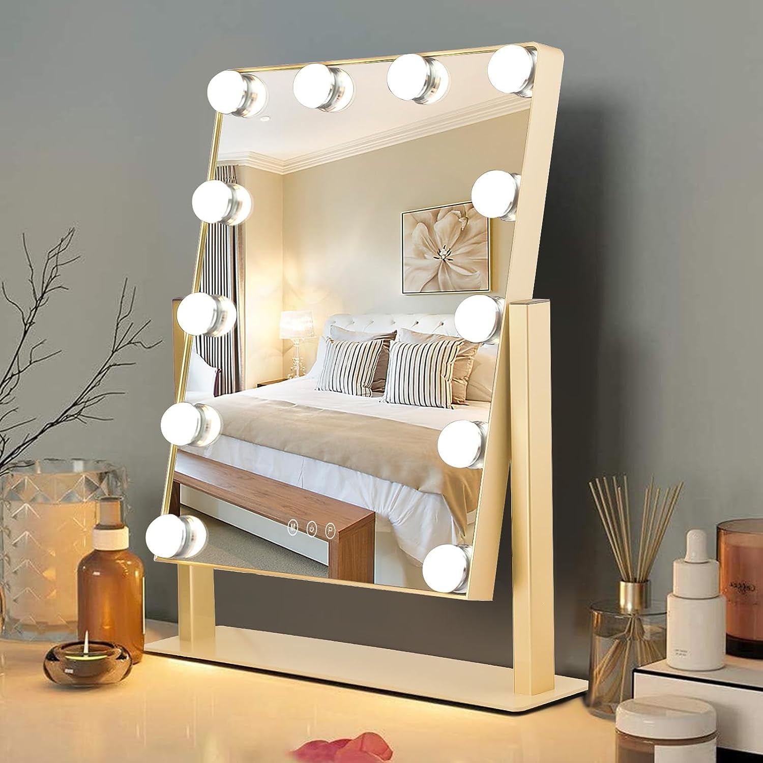 Depuley Hollywood Vanity Mirror with 12 Dimmable Led Bulbs Makeup