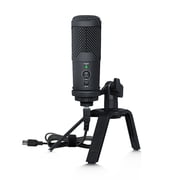 Depusheng Professional USB Computer Microphone A12 High Sensitivity Gaming Desktop Mic for PC Youtube Recording Streaming Video