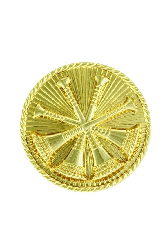 Deputy Chief, 4 Bugles, 2 Posts  Clutch Backs, Pairs, 15/16 High