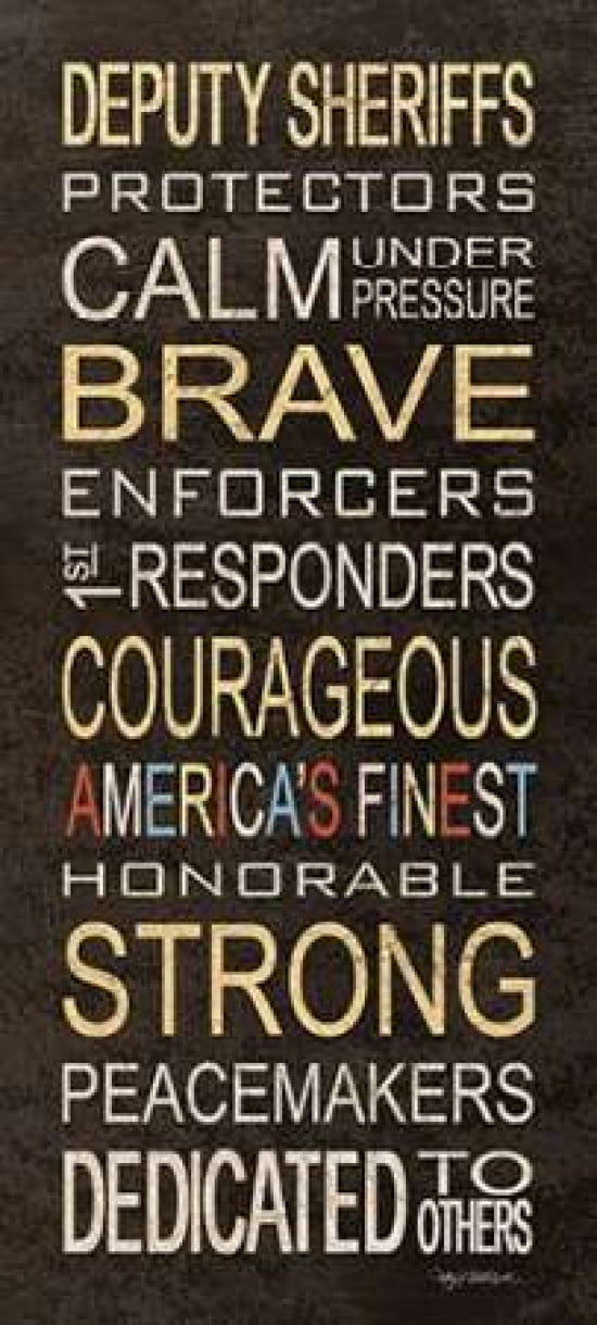 Deputy Sheriffs Canvas Art - Kathy Middlebrook (10 x 20)