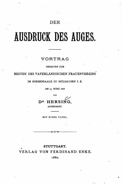 Der Ausdruck Des Auges