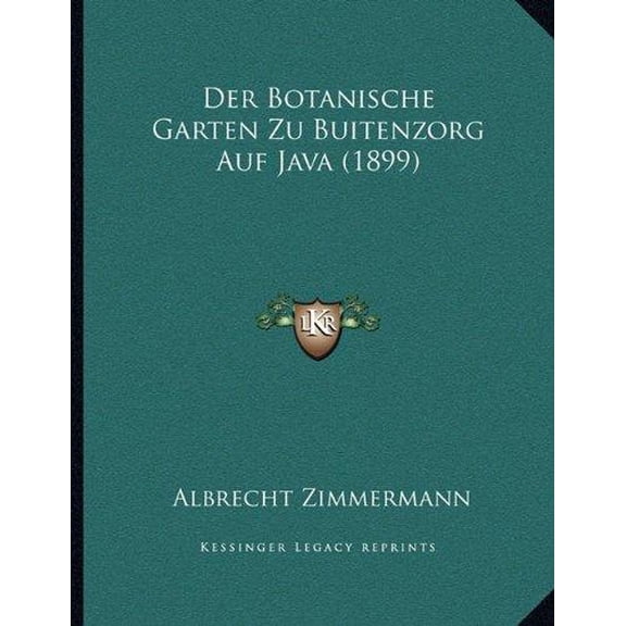 Der Botanische Garten Zu Buitenzorg Auf Java (1899)