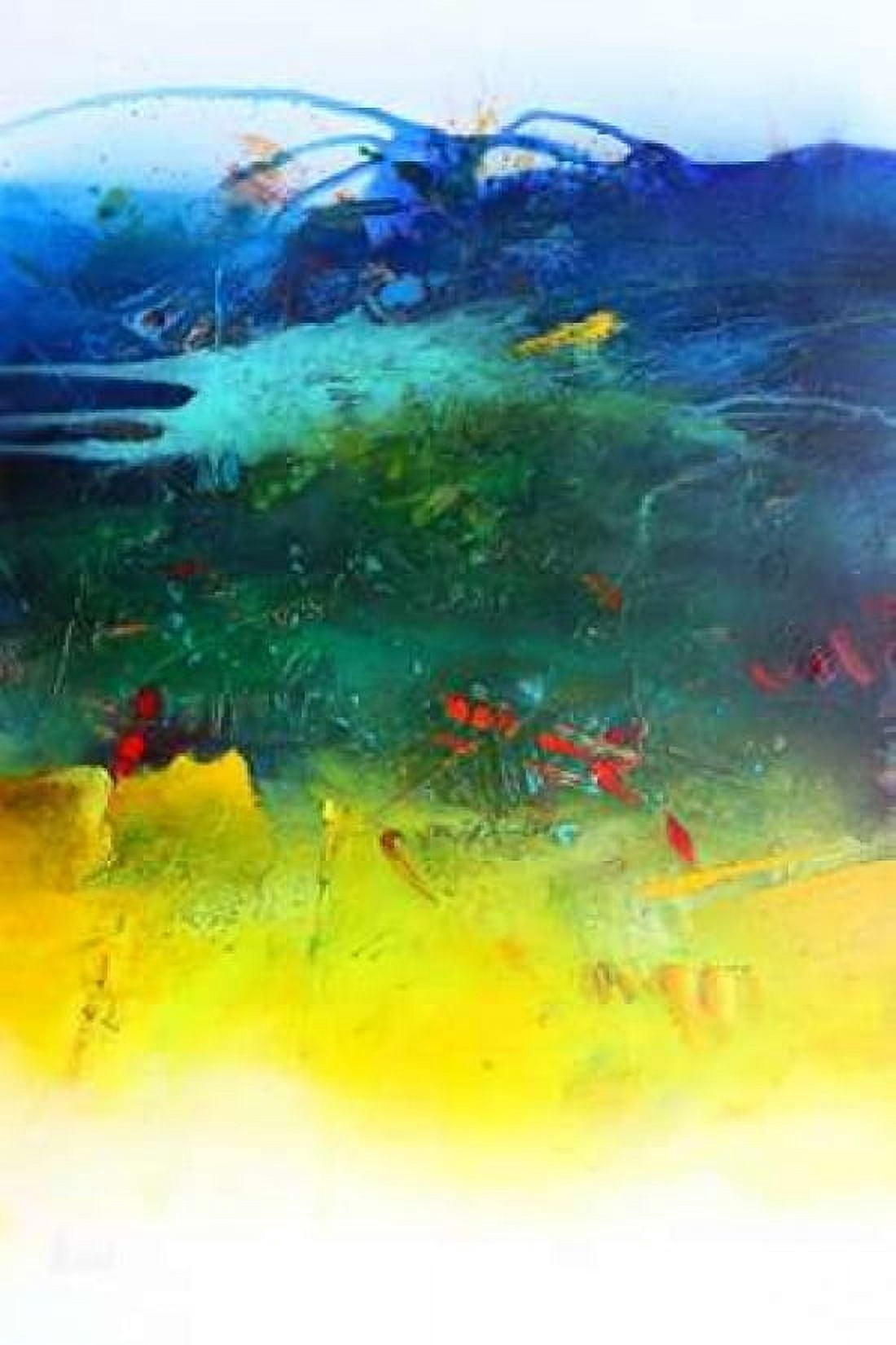 Der Fluss des Lebens Canvas Art - Alfred Hansl (20 x 28)