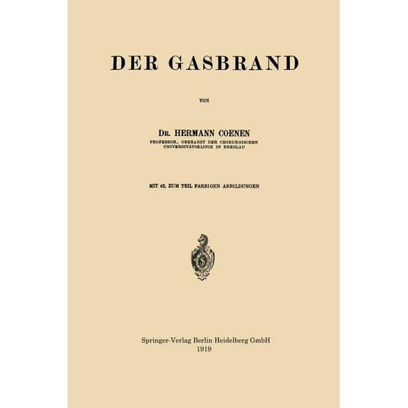 Der Gasbrand, (Paperback)