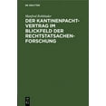 thumbnail image 1 of Der Kantinenpachtvertrag Im Blickfeld Der Rechtstatsachenforschung, (Hardcover), 1 of 1