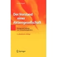 thumbnail image 1 of Der Vorstand Einer Aktiengesellschaft: Vertrag Und Haftung Von Vorstandsmitgliedern, (Hardcover), 1 of 1
