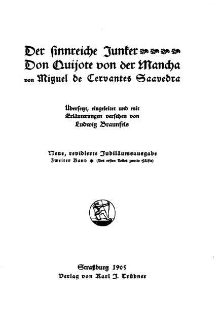 Der sinnreiche Junker Don Quixote von La Mancha, (Paperback)