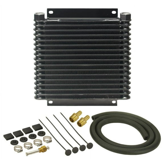 Derale 10-1/8 x 11-7/8 x 1-1/4" Automatic Trans Fluid Cooler Kit P/N 13614