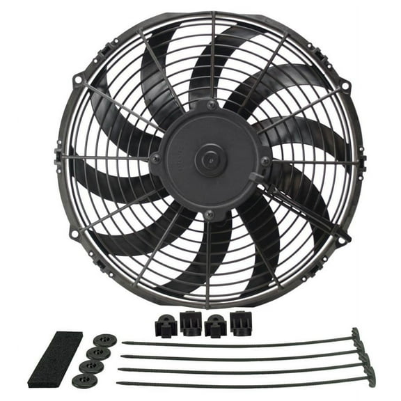 Derale 12 in 1328 CFM High Output Electric Cooling Fan P/N 16112