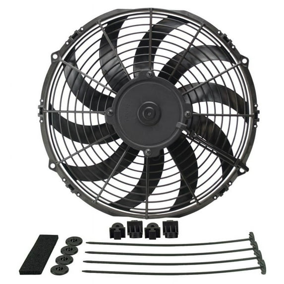 Derale 12 in 1328 CFM High Output Electric Cooling Fan P/N 16112