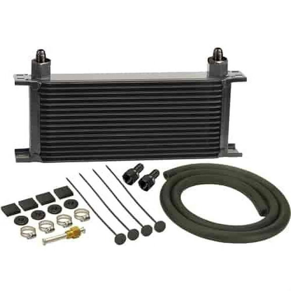 Derale 13402 16 Row Stacked Plate Transmission Cooler Kit