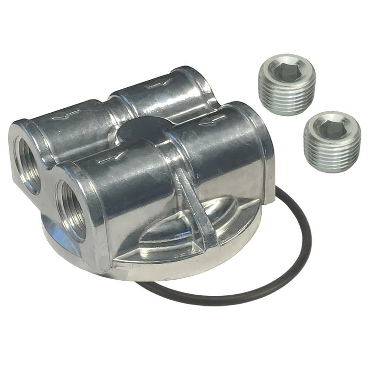 Derale Spin-On Dual Side-Port Adapter (20mm) Derale Spin-On Dual Side-Port Adapter (20mm)