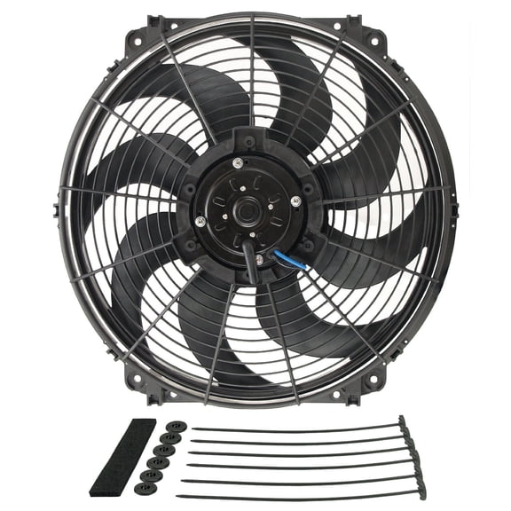 Derale 16626 16" Tornado Electric Fan Standard Kit