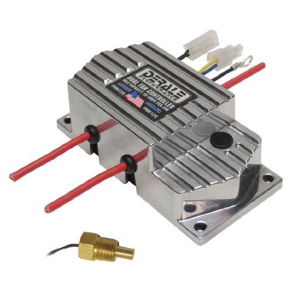 Derale 16789 High Amperage Dual Fan Controller with 3/8" NPT Thread In Probe