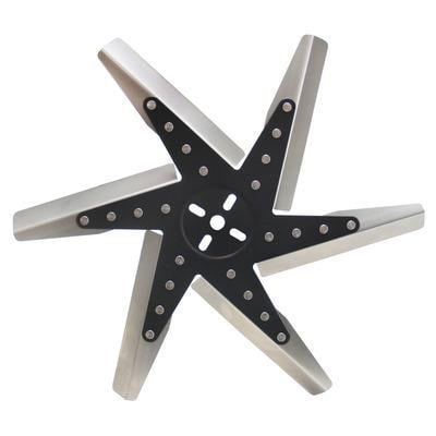 18" Black and Stainless Steel High Performance Flex Fan