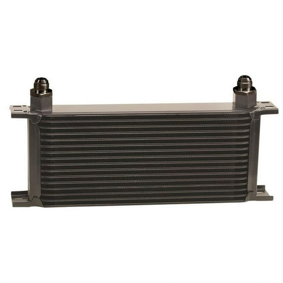 Derale 51688 Stack Plate Cooler, 16 Row, -8AN, 90 Degree Swivel